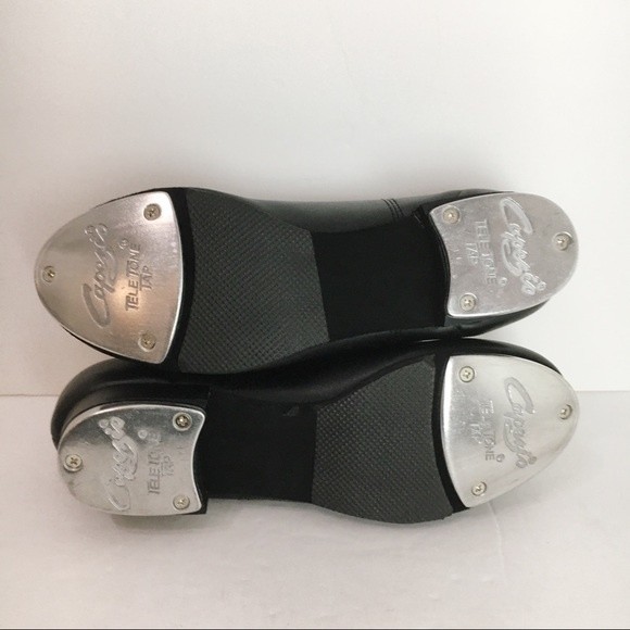 5W 5 WIDE Capezio Women's Fluid Black Lace‎ Up Tap Dance Shoes Style Model CG17 - Picture 7 of 13